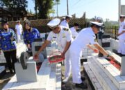 Sambut HUT TNI AL ke – 79, Lanal Cirebon laksanakan Upacara Ziarah Ke TMP Samudera Jalaksana Kuningan