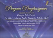 Tingkatkan Sektor Pariwisata dan Pelestarian Budaya Sultra, Andap Raih Penghargaan Apresiasi Tokoh Indonesia 2024