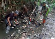 Satgas Citarum Harum Sektor 12 Bersihkan Sungai Cikundul