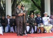 Dandim 0622/Kab. Sukabumi Pimpin Upacara Peringatan HUT TNI Ke – 79 di Tingkat Kabupaten Sukabumi