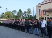 Polres Keerom Lakukan Pengamanan Debat Publik Cabup/Cawabup Keerom Pada Pilkada 2024.