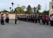 Pengamanan Ketat Polres Keerom Pada Debat Publik Ketiga Paslon Cabup dan Cawabub Berjalan Aman Kondusif.