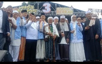 PERSONIL GABUNGAN SEBANYAK 250 ORANG DITURUNKAN MENGAWAL KAMPANYE DENAS-EVA DI PILKADA KABUPATEN CIANJUR, DIBANJIRI PARA SANTRI DAN ULAMA.