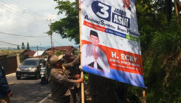 Penertiban alat peraga kampanye jalan elok dipandang