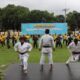 Personel Dalmas Polresta Cirebon Gelar Latihan Bela Diri Karate untuk Tingkatkan Kemampuan