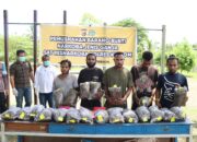 Polres Keerom Musnahkan Barang Bukti Narkoba Jenis Ganja Dengan Cara Dibakar