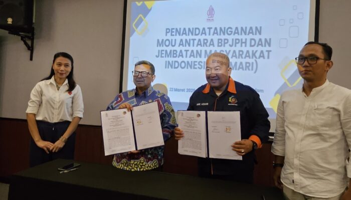 Ketum Jemari Teken Perjanjian dengan BP JPH