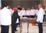 Pesan Bupati Imron di Pelantikan Pengurus PMI tingkat Kecamatan