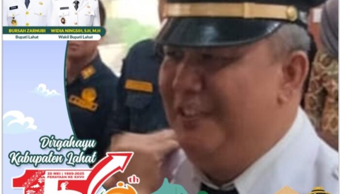 Dirgahayu Kabupaten Lahat Yang ke 156, Semangat Baru Menata Kota Membangun Desa Berbasis SDM Unggul Menuju Masyarakat Adil dan Makmur