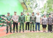 Kapolres Keerom Hadiri Kunjungan Kerja Pangdam I Bukit Barisan Di Pos Kotis Yonif 131 / BRS, Kampung Wonorejo
