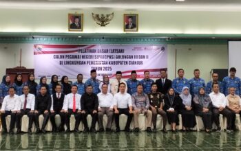 BKSDM Kabupaten Cianjur Mengadakan Pelatihan Dasar Bagi CPNS Golongan III dan II, Dilingkungan Pemerintah Kabupaten Cianjur.