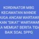 Kerdinator MBG Kecamatan Mande Diduga mengatakan Akan Sikat Wartawan Jika Membuat Berita Tidak Baik Terhadap SPPG