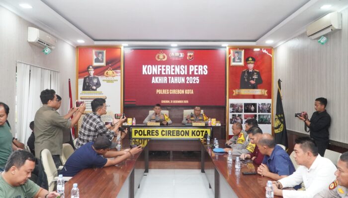 Polres Cirebon Kota Rilis Capaian Kinerja Satreskrim Selama 2025, Penyelesaian Kasus Alami Peningkatan