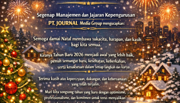 PT. JOURNAL Media Group Ucapkan Selamat Hari Natal 2025 dan Tahun Baru 2026