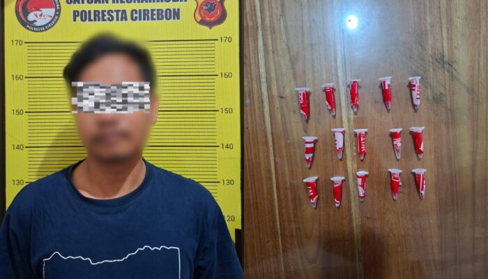 Polresta Cirebon Amankan Pengedar Sabu di Plumbon