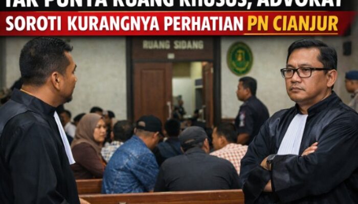 PN Cianjur Disorot, Advokat Tak Miliki Ruangan Khusus Saat Menunggu Sidang