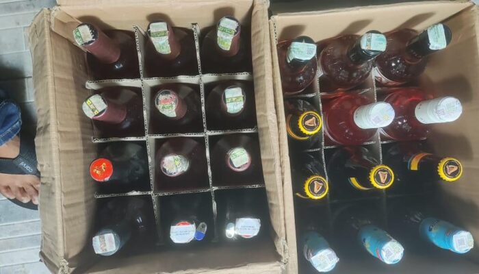 Operasi Pekat Ramadan, Sat Resnarkoba Amankan Puluhan Botol Miras Berbagai Jenis