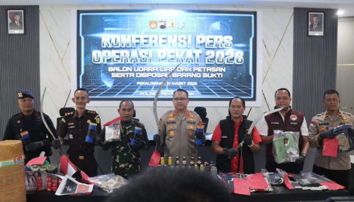 Polres Pekalongan Rilis Hasil Operasi Pekat: Beberapa Kasus Terungkap, Pencabulan Jadi Sorotan