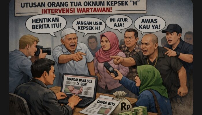 Banyak Utusan` Orang Tua Oknum Kepsek Inisial H Intervensi Wartawan Terkait Pemberitaan Dana BOS”