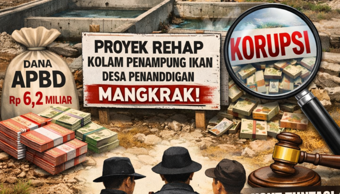Telan Anggaran Rp6,2 Miliar Rehap Kolam Penampun Ikan Mangkrak” Diduga Berbau Korupsi!!