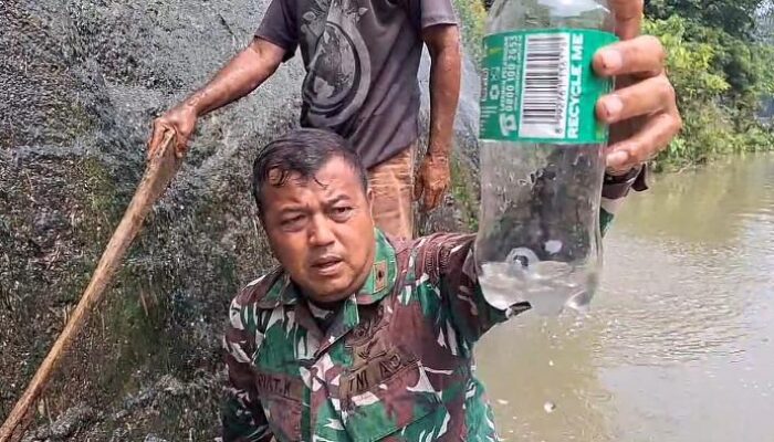 Satgas Citarum Harum Sektor 6 Cek Outfall Salah Satu Perusahaan di Haurwangi, Begini Hasilnya!