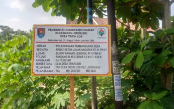 Desa Tritih Lor Terus Genjot Pembangunan Infrastruktur Meski Anggaran Terbatas
