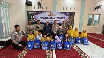 Peringati Hari Bhayangkara ke-80, Satlantas Polres Cirebon Kota Berbagi Kepedulian Bersama Santri Ponpes Al-Mu’thi