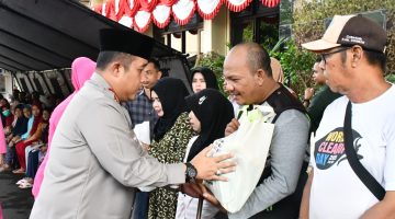 Polresta Cirebon Salurkan 600 Paket Sembako dalam Bhakti Sosial Hari Bhayangkara ke-80