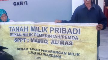 Polemik kepemilikan Lahan Koprasi Merah Putih Desa Ganti Lombok Tengah: Ahli Waris Mengaku Terzalimi, Minta keadilan